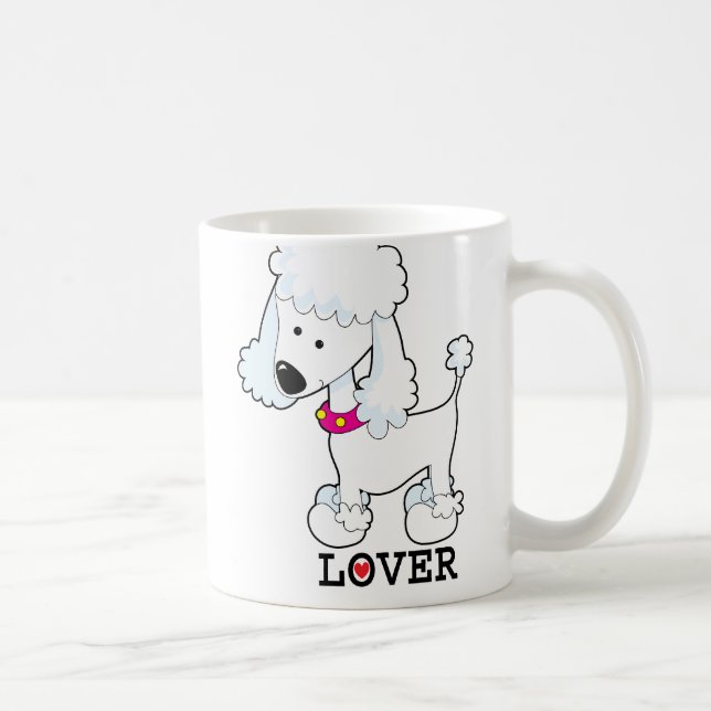 Caneca De Café Amante da caniche (Direita)