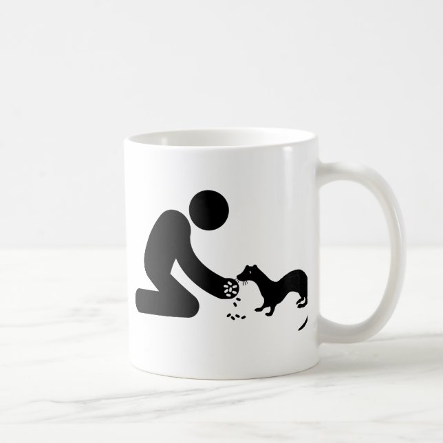 Caneca De Café Amante da doninha (Direita)