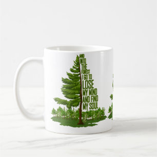Caneca De Café Amante da Natureza Aventura de Camping e na Flores