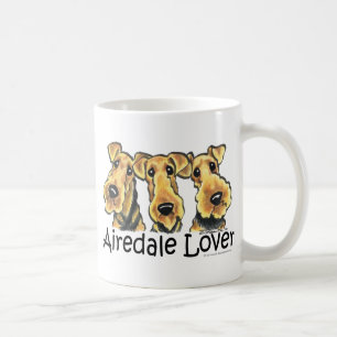 Caneca De Café Amante de Airedale Terrier