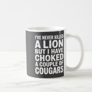 Caneca De Café Amante de Animais Selvagens Vintage Puma Estrangul