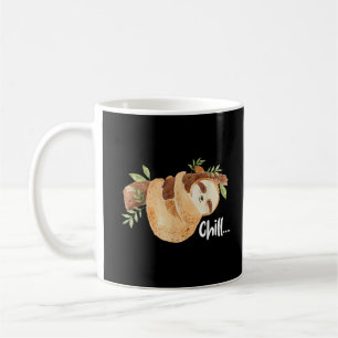 Caneca De Café Amante de Animais Silvestres Preguiça Relaxada Man