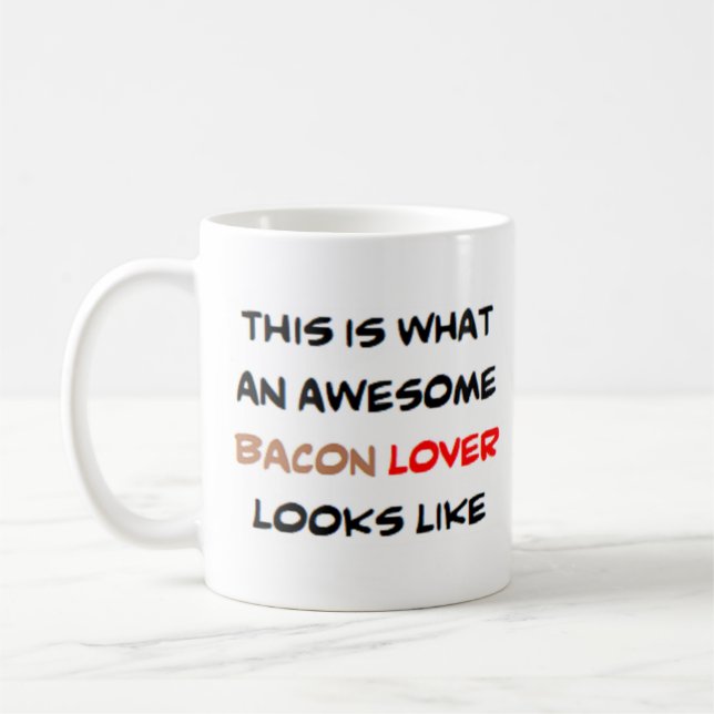 Caneca De Café amante de bacon, incrível (Esquerda)