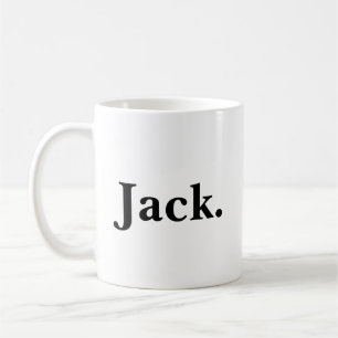 Caneca De Café Amante de bourbon preto e branco