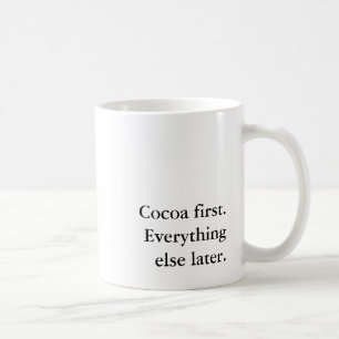Caneca De Café Amante de Cacau Divertido Natal Introvertido