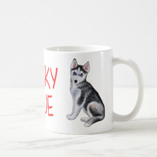 Caneca De Café Amante de Cachorro Fofo Siberian Husky