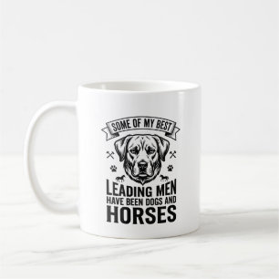 Caneca De Café Amante de Cão Cavalo Vintage Design de Homens Líde