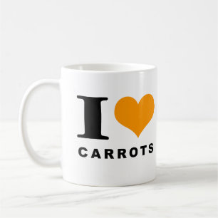 Caneca De Café Amante de cenouras, adoro cenouras