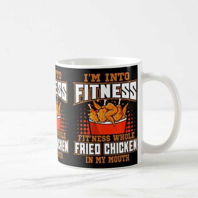 Caneca De Café Amante de Comida de Frango Frito Restaurante Chef  (Direita)