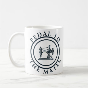 Caneca De Café Amante de Costura Pedal ao Metal
