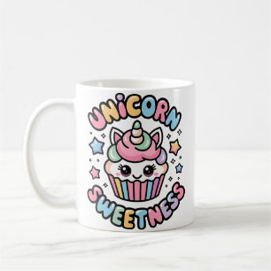 Caneca De Café Amante de Cupcake de Unicórnio Doçura Guloseimas M