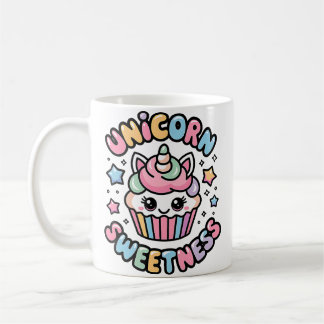 Caneca De Café Amante de Cupcake de Unicórnio Doçura Guloseimas M
