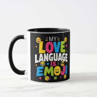 Caneca de Café Amante de Emoji Engraçado