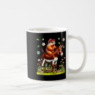 Caneca De Café Amante de fazendeiro de burro de montaria de laço