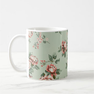 Caneca De Café Amante de flores multi-motif ornamento Sintomas