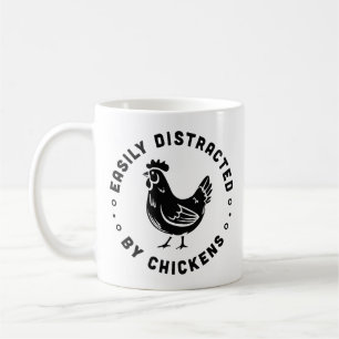 Caneca De Café Amante de galinha citações engraçadas da fazenda r