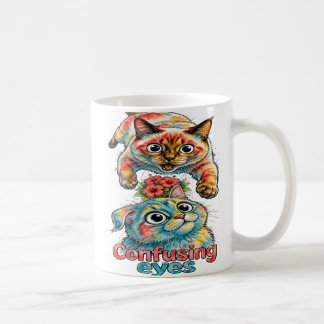 Caneca De Café Amante de Gatos Gato Engraçado Siamês & Charme Cha