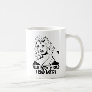 Caneca De Café Amante de Leitura Dramática Retro Meme