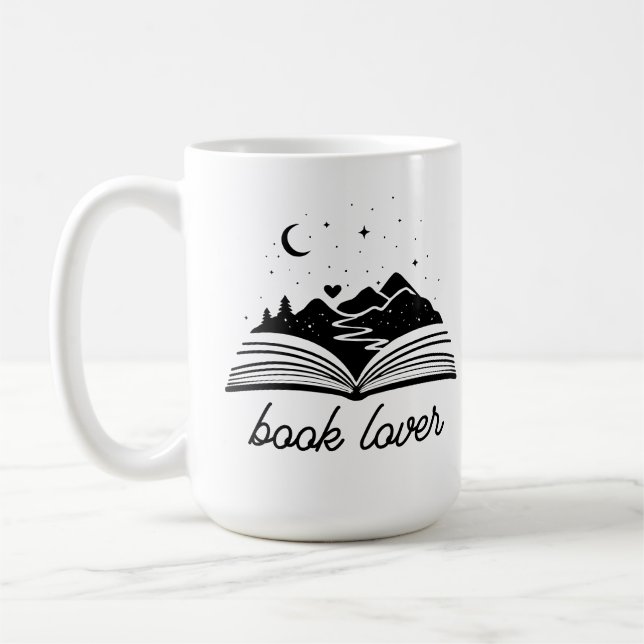 Caneca De Café Amante de Livros  (Esquerda)