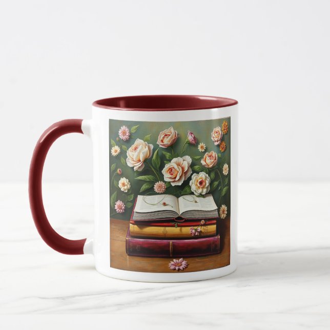 Caneca de Café Amante de Livros (Esquerda)