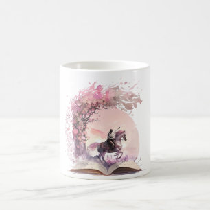 Caneca De Café Amante de Livros de Fantasia