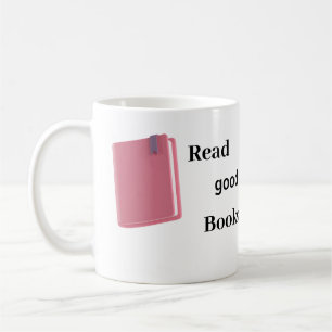 Caneca de Café Amante de Livros Estéticos   só mai