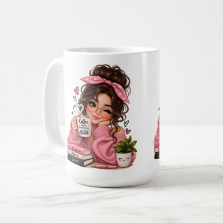 Caneca de Café Amante de Livros Fofa, Caneca de Me