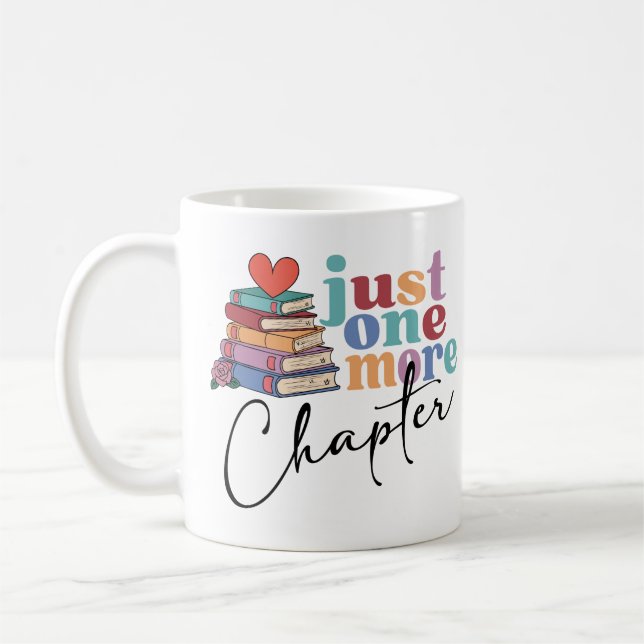 Caneca De Café Amante de Livros Mais Um Capítulo  (Esquerda)