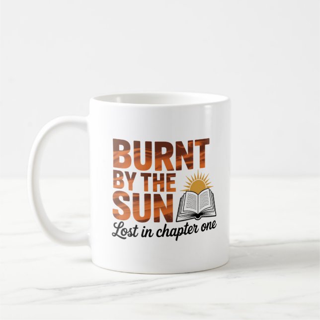 Caneca De Café Amante de Livros Perdido no Capítulo Um (Esquerda)