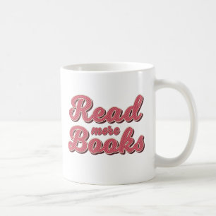 Caneca de Café Amante de Livros Retro Leia Mais Li