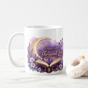 Caneca De Café Amante de Livros Vixi Mil Vidas