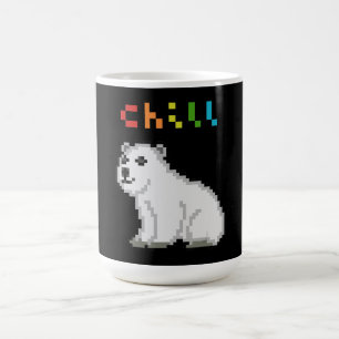 Caneca De Café Amante de os animais do Urso Polar de Enchimento