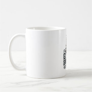 Caneca De Café Amante de Pastor Alemão Gravura Vintage Tipografia