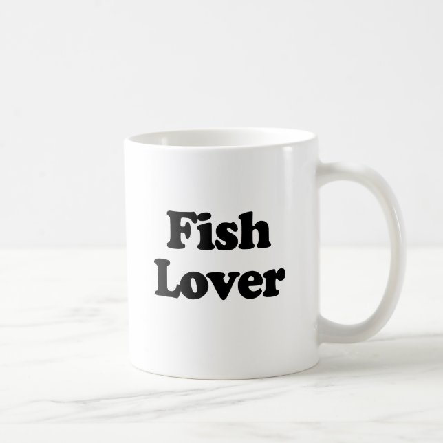Caneca De Café Amante de Peixes (Direita)