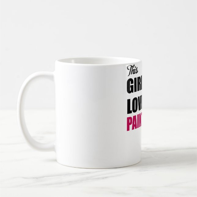 Caneca De Café Amante de pintura (Esquerda)