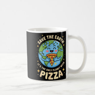 Caneca De Café Amante de pizza dia da terra salvar o planeta