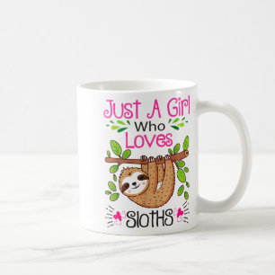 Caneca De Café Amante de Preguiça Fofa Mulheres Meninas Apenas Um