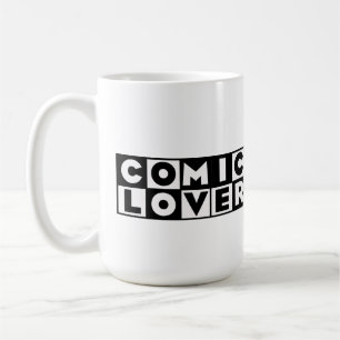Caneca De Café Amante de Quadrinhos Design Destacado