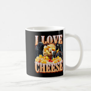 Caneca De Café Amante de Queijo Engraçado Esqueleto Meme Humor Ho