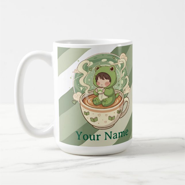 Caneca de Café Amante de Sapo Fofo (Esquerda)