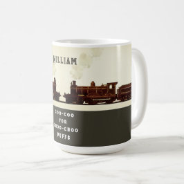 Caneca De Café Amante de Trem Personalizado
