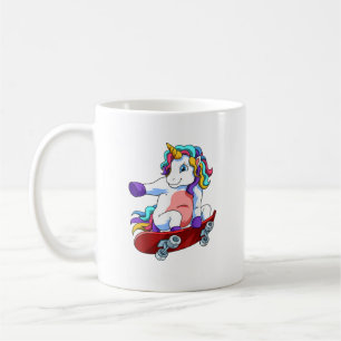 Caneca De Café Amante de Unicórnio de Skate Skateboarder Skateboa