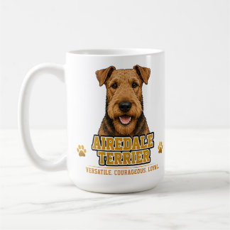 Caneca De Café 🐾 Amante do Airedale Terrier 🐾