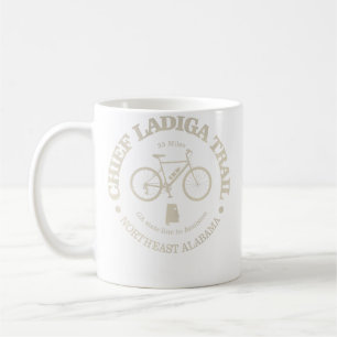 Caneca De Café Amante do ciclismo e acampamento na trilha Chief L