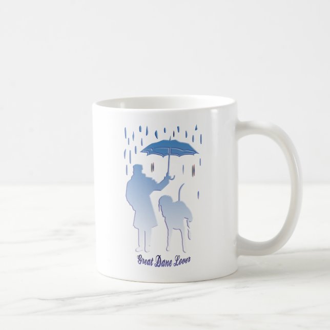 Caneca De Café Amante do Dogue Alemão (Direita)