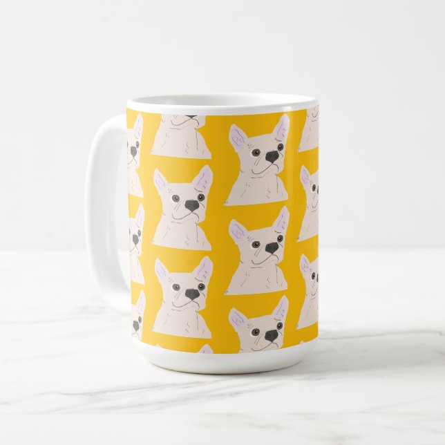 Caneca De Café Amante do Francês (Frente Esquerda)