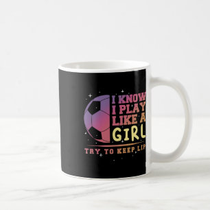 Caneca De Café Amante do Futebol Jogadora Menina Engraçado Ll Vin