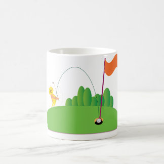 Caneca De Café Amante do golfe: Furo em um
