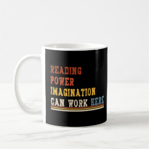 Caneca De Café amante do livro tee lendo poder imaginação homem m