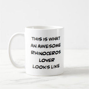 Caneca De Café amante do rinoceronte, incrível
